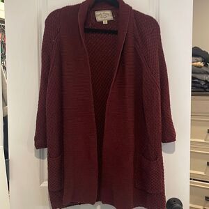 Lucky Brand size medium cardigan, sweater burgundy